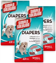 3 PACK Simple Solution Diapers S (36 Diapers)