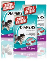 3 PACK Simple Solution Diapers XS (36 Diapers)