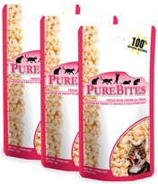 PureBites Shrimp Freeze-Dried Treats for Cats - 3 PACK (0.84 oz)
