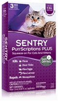 3 Month Sentry PurrScriptions Squeeze-On Cats over 5 lbs
