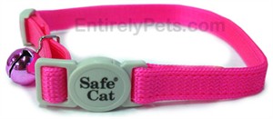 Safety First Break-Away Cat Collars - NEON PINK