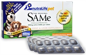 NutraLife Pet SAMe 400mg (30 tablets)