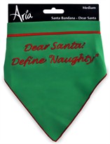 Aria Santa Bandana - Dear Santa Medium - Green