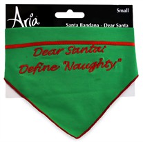 Aria Santa Bandana - Dear Santa Small - Green