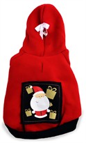 Dogit Christmas Santa Hoodie - Medium