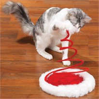 Zanies Santa Paws Hat Cat Toys