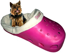 Sasquatch Giant Shoe Dog Pet Bed - Fuchsia