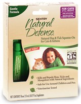 3 Month Sentry Natural Defense Flea & Tick Squeeze-On PURPLE for Cat & Kitten