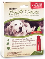 3 Month Sentry Natural Defense Flea & Tick Squeeze-On RED for Dog over 40 lbs