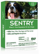 4 Month SentryPro Squeeze-On Flea & Tick GREEN for Dogs over 66 lbs