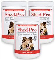 3-PACK Shed Pro Granules for DOGS (1362 gm)