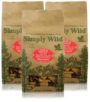 3-PACK Simply Wild Lamb & Trout Dog Treats (3.3 lbs)