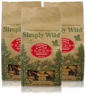 3-PACK Simply Wild Venison & Apple Dog Treats (3.3 lbs)