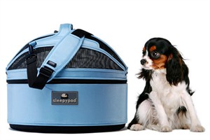 Meowme SleepyPod Mobile Pet Bed - Sky Blue (Medium)