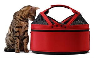 Meowme SleepyPod Mobile Pet Bed - Strawberry Red (Medium)
