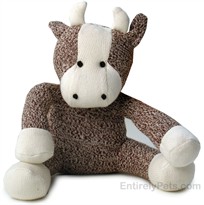 Multipet Sock Pal  Cow 14"