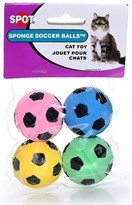 Spot Sponge Soccer Balls Cat Toy (4 pack)