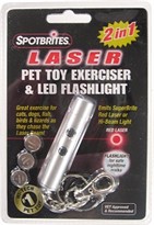 SpotBrites 2 in 1 Laser/LED Pet Toy Exerciser & Flashlight