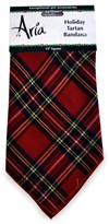 Aria Holiday Tartan Bandana (19" Square)
