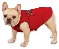 Zack & Zoey Holiday Tartan Fleece Pullovers Red - S/M (14")