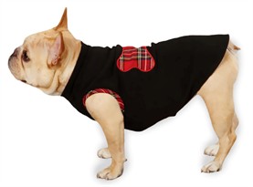 Zack & Zoey Holiday Tartan Fleece Pullovers Black - S/M (14")