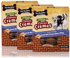 Three Dog Bakery Classic Cremes Peanut Butter 3-PACK (39 oz)