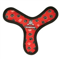 Tuffy's Ultimate Boomerang Red Paws Dog Toy