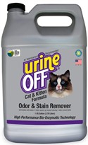 Urine off Odor & Stain Remover FOR CATS (GALLON)