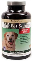 NaturVet VitaPet Senior with Glucosamine (180 Chewable Tablets)