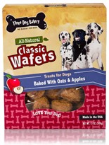 Three Dog Bakery Classic Wafers Apple Oatmeal (13 oz)