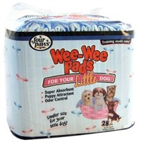 Four Paws Wee-Wee Pads for Little Dogs (28 pads)