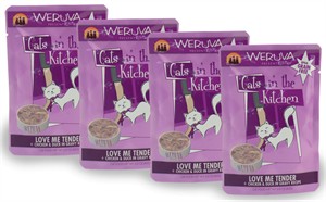 Weruva Cats in the Kitchen Pouch-Love Me Tender Box 4-PACK (12 oz)