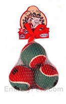 Christmas Tennis Balls 3-PACK (2.5 in)