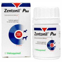 Zentonil Plus for Small and Medium Dogs 200mg (20 tablets)