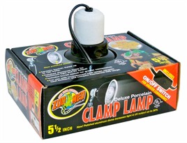 Dlx Porcelain Clamp Lamp (Blk - UL Listed) 5.5"