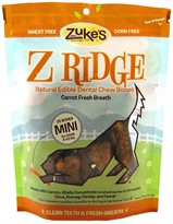 Z Ridge Dental Chew Mini Bones Carrot (7.75 oz)